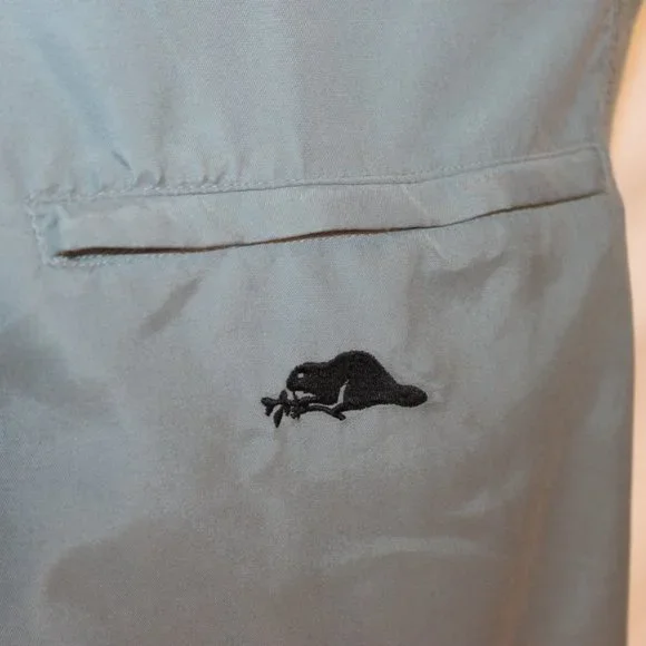 ROOTS GOLF GREEN ATHLETIC VEST JACKET LARGE MEN SLEEVELESS  RIBBED ZIPPER LINED - Picture 7 of 9